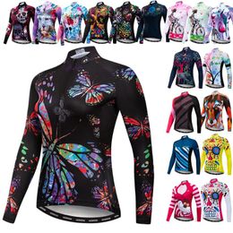 Racing Jackets Weimostar Autumn Women's Cycling Jersey Long Sleeve Cycle Wear Quick Dry Bicycle Clothing Spring MTB Bike Jacket