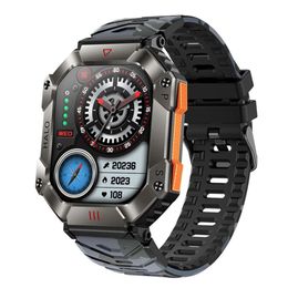 New KR80 smartwatch with heart rate, blood pressure, Bluetooth communication, compass, air pressure, outdoor sports, three protection watch