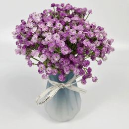 Decorative Flowers 1Bunch Babys Breath Artificial Real Touch Faux Bouquet For Wedding Centrepiece Floral Arrangement Party