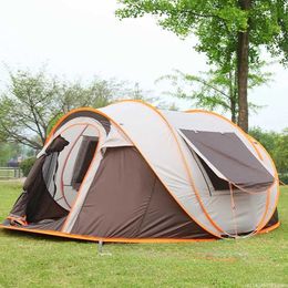 Tents and Shelters Outdoor Large Camping Tent Fully Automatic Instant Deployment Rainproof Home Multi functional Portable Waterproof TentQ240511
