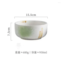 Bowls GTMSH Japanese Style Instant Noodle Bowl Student Ramen Restaurant Soup Izakaya Household Ceramic