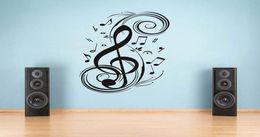Wall Stickers Musical Note Home Decor Music Waterproof Removable Decals Kids Room Decoration YY291921279