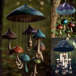 Decorative Figurines Whimsical Wind Chimes Chime For Balcony Colorful Mushroom Unique Outdoor/indoor Decoration Patio