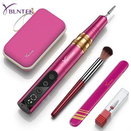 YBLNTEK Electric Cordless Nail Drill Kit 35000RPM Machine for Gel Acrylic Nails Manicure Pedicure Polishing With Bag 240509