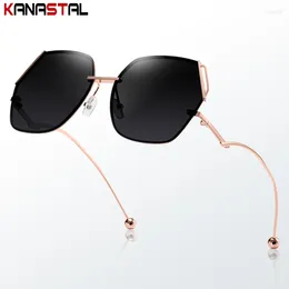 Sunglasses UV400 Women Fashion Nylon Sun Glasses Metal Eyeglasses Frame Sunscreen Beach Party Travel Anti Glare Shade Eyewear