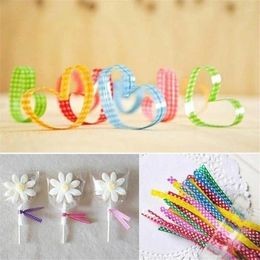 Gift Wrap 100Pcs/pack Party Supplies Metallic Dot Twist Ties Wire Cello Bags Lollipop Pack Fastener Sealing For Cake Pops Candy Bag