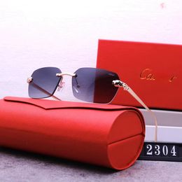 Sunglasses High Quality Fashion UV 400 Glasses New Mens Classic Eyewear Designer Sunglasses temple February mask seven celery driver