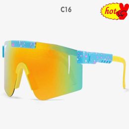 Bike Bicycle Fashion Polarised Cycling Glasses Outdoor Sunglasses UV400 Sports Eyewear Mtb Goggles with Case 2024 Hot PITS-01 5A 16