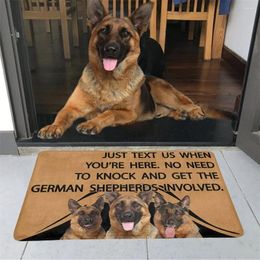 Carpets HXAnimals 3D Graphic Just Text Us When You Are Here GERMAN SHEPHERD Doormat Fashion Funny Door Mats