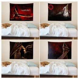 Tapestries Silents Hill Horror Movie Character Tapestry Colourful Wall Hanging Bohemian Mandala Art Decor