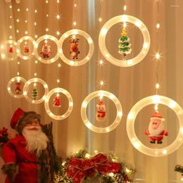 Party Decoration 1 Set Christmas Light Decorative Waterproof DIY LED Cartoon Lamp Ornaments For Themed Elk String