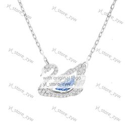 Swarovskis Necklace Designer Luxury Fashion Women Original Quality Pendant Necklaces With Crystal Flexibility And Collar Chain Bouncing Heart High Grade Swan d81