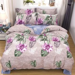 Bedding Sets Leaves Flower Pattern Bed Cover Set Kid Duvet Adult Child Sheets And Pillowcases Comforter