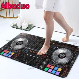 Bath Mats DJ Control Version Pattern 3D Non-slip Bathroom Carpet Room Door Mat 40X60/50X80cm Floor Decoration Entrance