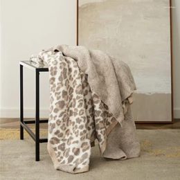 Blankets Microfiber Leopard Print Throw Blanket Travel Picnic Aeroplane Portable Bed Covers Breathable Comfortable