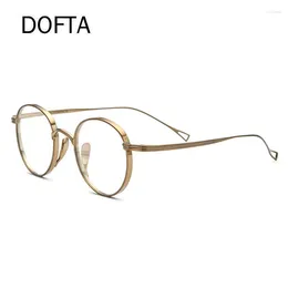 Sunglasses Frames DOFTA Pure Titanium Glasses Frame Men Vintage Round Prescription Eyeglasses Women Retro Myopia Optical Eyewear 5520