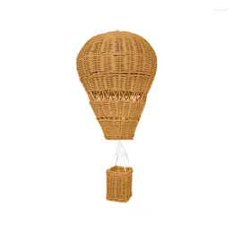 Decorative Figurines Rattan Balloon Ornament Mini Basket Pendant For Birthday And Graduation Parties Drop