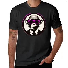 Men's T Shirts The Cool Chimp Chimpanzee With Sunglasses Monkey T-shirt Tops Funnys Men Clothes