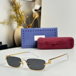 Sunglasses 2024 Trend Men Women Acetate Fashion Small Vintage 1278 Shades Lady Luxury Eyeglasses UV400 Eyewear With Box