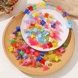 Hair Accessories 10/20/30 pieces of new Colourful mini butterfly hair clip claw bucket girl hairstyle accessories d240513