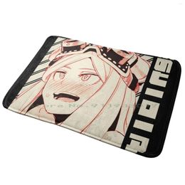 Carpets Mei Hatsume Prime Art Entrance Door Mat Bath Rug Nana Black And White Line Cute Kawaii Japan Girls Anime Girl Manga Jdm