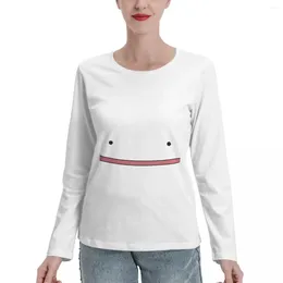 Women's Polos Ditto Face Long Sleeve T-Shirts Heavyweight T Shirts Female Clothing Korean Fashion Workout For Women