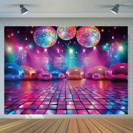 Party Decoration Cube Disco Stage Lighting Pography Background Birthday Banner Portrait Studio Prop