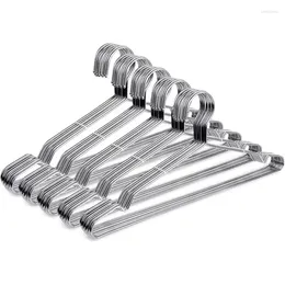 Hangers 50 Pack Coat Strong Heavy Duty Stainless Steel Metal 16.5 Inch Ultra Thin Space Saving Clothes