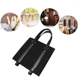 Gift Wrap Beverage Pouch Beer Storage Bag Stylish Wine Carrier Tote Fall Prevention Felt Handbag For Champagne