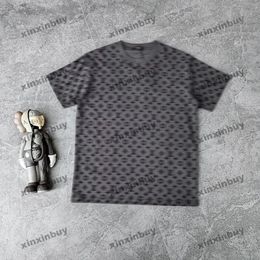 xinxinbuy Men designer Tee t shirt 2024 Italy Flocking letter printing 1854 polo short sleeve cotton women Grey black blue Khaki M-2XL