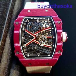 RM Mechanical Wrist Watch RM67-02 Calendar 38.7*47.5mm RM6702 Wine Red NTPT