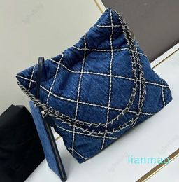summer denim shopping bag women's designer vintage Hobo Shoulder Bags high quality Blue Denim flower messenger handbags Change purse
