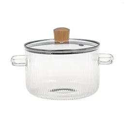 Pans Milk Pan Glass Butter Warmer Baby Breakfast Pot Universal Kimchi Soup For Gas Stove Kitchen Cooking Outdoor