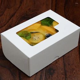 Gift Wrap 50pcs Transparent Tiramisu Boxes Mousse Cake Box Wedding Birthday Party Cupcake Baking Pudding Dessert Packaging