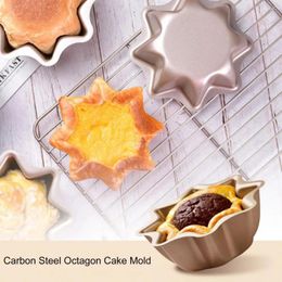 Baking Moulds Non-stick Cake Mould Dessert Carbon Steel Octagon For Easy Release Oven Dishwasher Egg