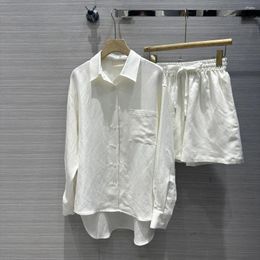 Work Dresses Spring And Summer Imported Cotton Linen Shirt Set Sun Advanced Minimalist Wear57