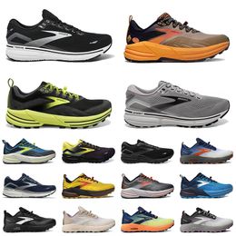 Top Luxurys Sports Men Women Running Shoes Brooks 15 17 Dhgate Black White Yellow Graffiti Blue Mens Flat Rubber Loafers Trainers Sneakers 36-45