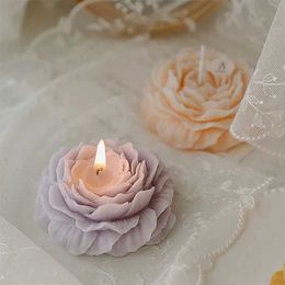 5Pcs Candles Scented Candle Peony Flower Modeling Gift Decoration Mothers Day Happy Birthday Flowers Scented Candle