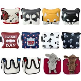Golf Mallet Putter Cover Headcover Supplies Putting Practise PU Accessories Sport 240425