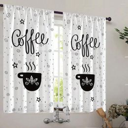 Curtain 2pcs Kitchenware Printing Decoration Rod Small Kitchen For Decorating Bedrooms Study Room Cafes And Living Rooms