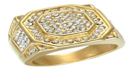 Fashion Classic Men Women Ring Gold Plated Diamond Ring Anniversary Day Gift Engaged Wedding Ring Size 6134667039
