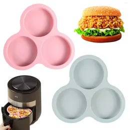 Baking Tools Mould Silicone Air Fryer Egg Pan Mould For Cooking Hamburg Muffin Cake Kitchen Accessorie