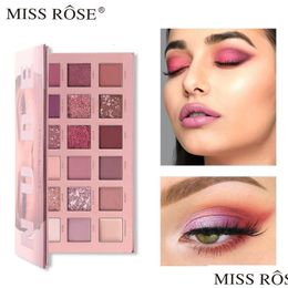 Eye Shadow Miss Rose 18 Colour Huda Pearlescent Matte Professional Make-Up Mticolored Disc 230712 Health Beauty Makeup Eyes Drop Delive Dhlfr