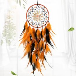 Decorative Figurines Dream Catcher Handmade Feather Wall Hanging Ornament Home Living Room Party El Decoration Creative Gift Pography Props