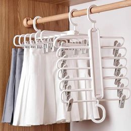 Hangers Multilayer Clothes Collapsible Pants Rack Hanger Storage Magic Space Saving Scarf Organiser For Trouser