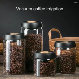 Storage Bottles Durable Food Jar Moisture-proof Wide Application Glass Cereals Tea Coffee Beans Canister