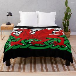 Blankets Y Ddraig Goch Throw Blanket Double For Summer