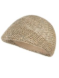 Summer Hats For Men Hollow Out Mesh Straw Hat Peaked Beret Cap Flat Sun Cap9301685