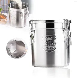 Storage Bottles 12L Stainless Steel Food Container With Lid Airtight Grade Kitchen Bucket Canister For Sugar Flour Rice Grains