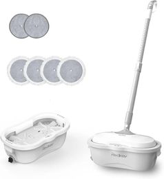 Redkey Electric Spin Mop with Bucket Cordless LED Headlight and Water Spray 240510